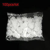 100pcs Disposable Individual Eyelash Glue Holder Grafting Eyelashes Blossom Cup Rings Eyelash Extension Adhesive Stand Holder